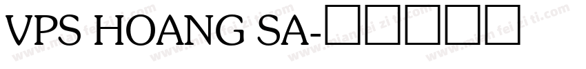 VPS Hoang Sa字体转换